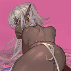 This is a pixiv picture whose title is ダークエルフの踊り子さん.