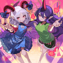 This is a pixiv picture whose title is 『 Greedy Party Night 』.