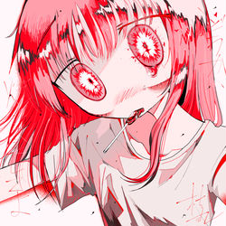This is a pixiv picture whose title is 終わりを見る私の目を、.