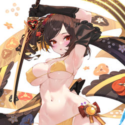 This is a pixiv picture whose title is 水着千織.