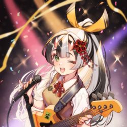 This is a pixiv picture whose title is ベーシストよよち.