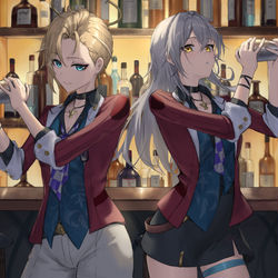 This is a pixiv picture whose title is 星ちゃん＆シヴォーンさん.