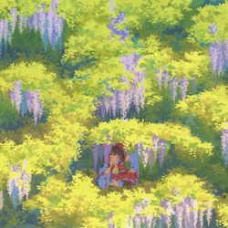 This is a pixiv picture whose title is 微風.