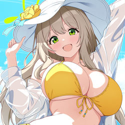 This is a pixiv picture whose title is 水着ノノミ.