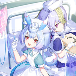 This is a pixiv picture whose title is 小さいナースたち💉.