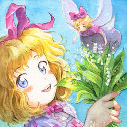This is a pixiv picture whose title is ミュゲーの祭日.