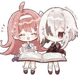This is a pixiv picture whose title is 📖.