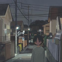 This is a pixiv picture whose title is 徘徊.