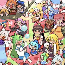 This is a pixiv picture whose title is あたいとげんそーきょー〜うたげのあと〜.