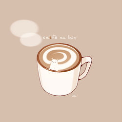 This is a pixiv picture whose title is カフェオレ.