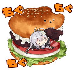 This is a pixiv picture whose title is 三國バーガーあかり。.