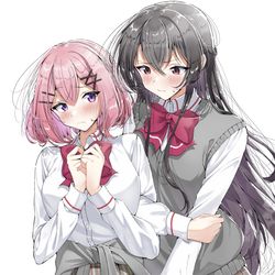 This is a pixiv picture whose title is さつれなのお互い意識しちゃってドギマギしてるとこかわいいわよね.