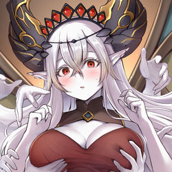 This is a pixiv picture whose title is カルテシア乳揉み.