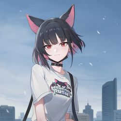 This is a pixiv picture whose title is 猫猫.