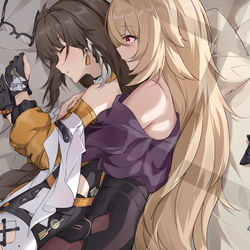 This is a pixiv picture whose title is 寻梦者被晨雪姐姐夜袭.