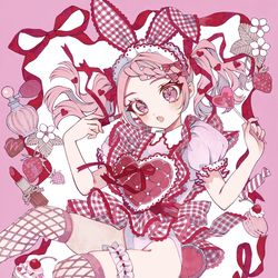 This is a pixiv picture whose title is pink.