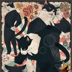 This is a pixiv picture whose title is ★SP猫★.