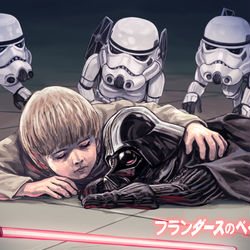 This is a pixiv picture whose title is フランダースのベイダー.