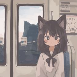 This is a pixiv picture whose title is 🦊.