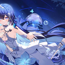 This is a pixiv picture whose title is 【希儿615】沉溺于希儿的海洋.