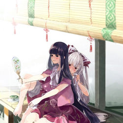 This is a pixiv picture whose title is 夏の縁側.