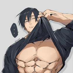 This is a pixiv picture whose title is ホラ…甚爾クンッ…！！ いつものやってよ…！！！.