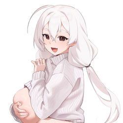 This is a pixiv picture whose title is Sweater.
