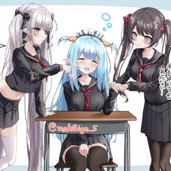 This is a pixiv picture whose title is とある授業終わりの出来事.