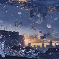 This is a pixiv picture whose title is 欠片.