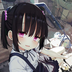 This is a pixiv picture whose title is 生足ちゃんの隠れ家.