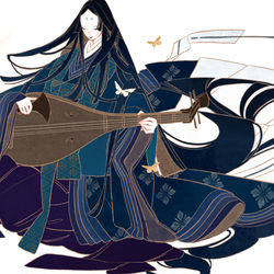 This is a pixiv picture whose title is 爪弾き.