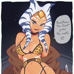 This is a pixiv picture whose title is Ahsoka's lingerie.