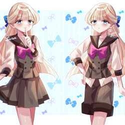 This is a pixiv picture whose title is スカートかな？キュロットかな？.