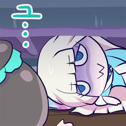 This is a pixiv picture whose title is 過労.