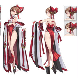 This is a pixiv picture whose title is 巫女ちゃん.