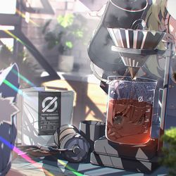 This is a pixiv picture whose title is 昼下がりのドリップコーヒー.