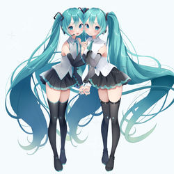 This is a pixiv picture whose title is V2とNT.