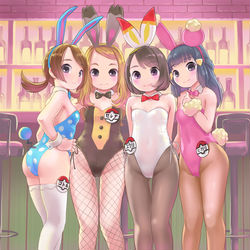 This is a pixiv picture whose title is バニーポケモンガール.