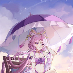 This is a pixiv picture whose title is 陪太卜海边度假~.