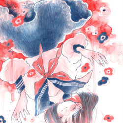 This is a pixiv picture whose title is 夢で逢う.