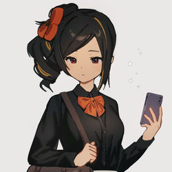 This is a pixiv picture whose title is JKな千織さん.