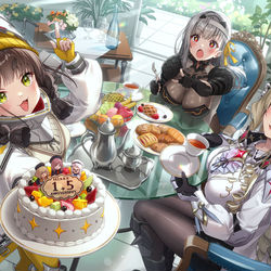 This is a pixiv picture whose title is NIKKE1.5anniversary.