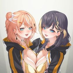 This is a pixiv picture whose title is でかい金ビキニが巨乳には良く似合う.