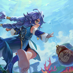 This is a pixiv picture whose title is 백노옹.