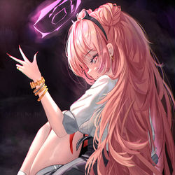 This is a pixiv picture whose title is 夜桜キララ.