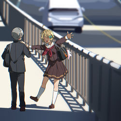 This is a pixiv picture whose title is 長途.