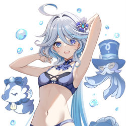 This is a pixiv picture whose title is 下着　フリーナ.