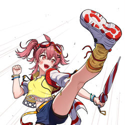 This is a pixiv picture whose title is ジャスティスキック.