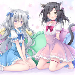 This is a pixiv picture whose title is 香鳴ハノン＆こりえちゃん.