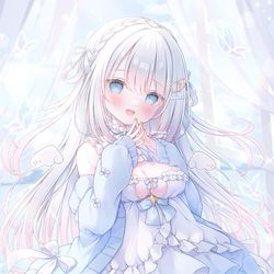 This is a pixiv picture whose title is 白羽ねむちゃん.